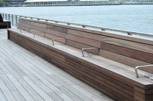 Jatoba hardwood decking and benches