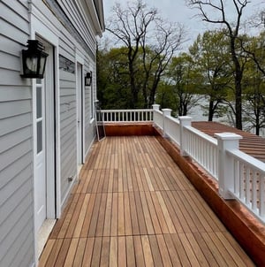 Machiche Deck Tiles on balcony