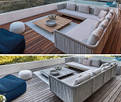 Machiche decking new and weathered California