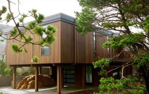 Manzanita Oregon Ipe rainscreen vertical installation