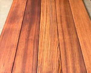 Mataverde Jatoba hardwood decking with Penofin Hardwood formula oil based sealer