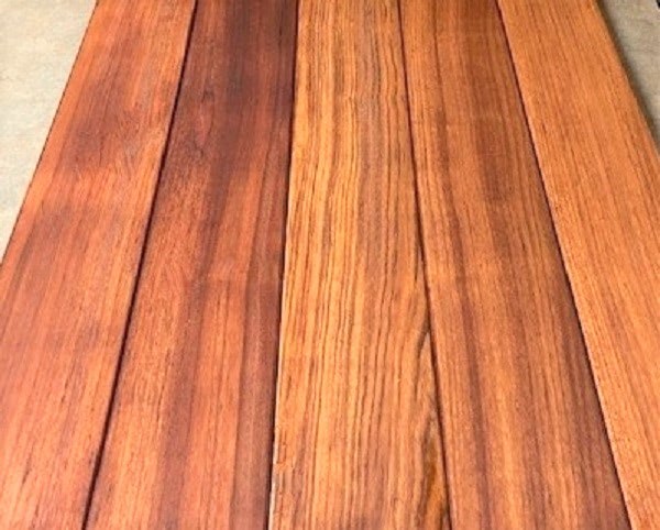 Mataverde Jatoba hardwood deck boards with Penofin Hardwood formula oil based sealer by Mataverde Decking