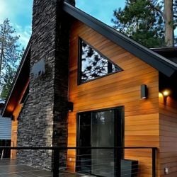 Mataverde SaferWood thermally modified fire resistant nickel gap wood siding in Tahoe CA