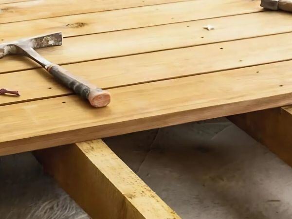 Mataverde Saferwood fire treated structural dimensional lumber deck construction photo
