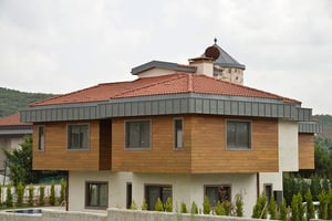 Mataverde novathermowood ash cladding on residence