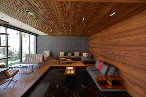 Mataverde thermowood siding can be used indoors and outdoors