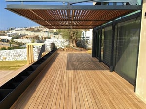 thermally modified decking and sun shade-2
