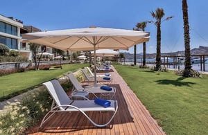 Mataverde thermowood decking at resort