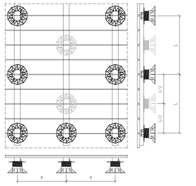 Mataverde_Eurotec_Aluminum_System_Profile_and_Pedestal_layout