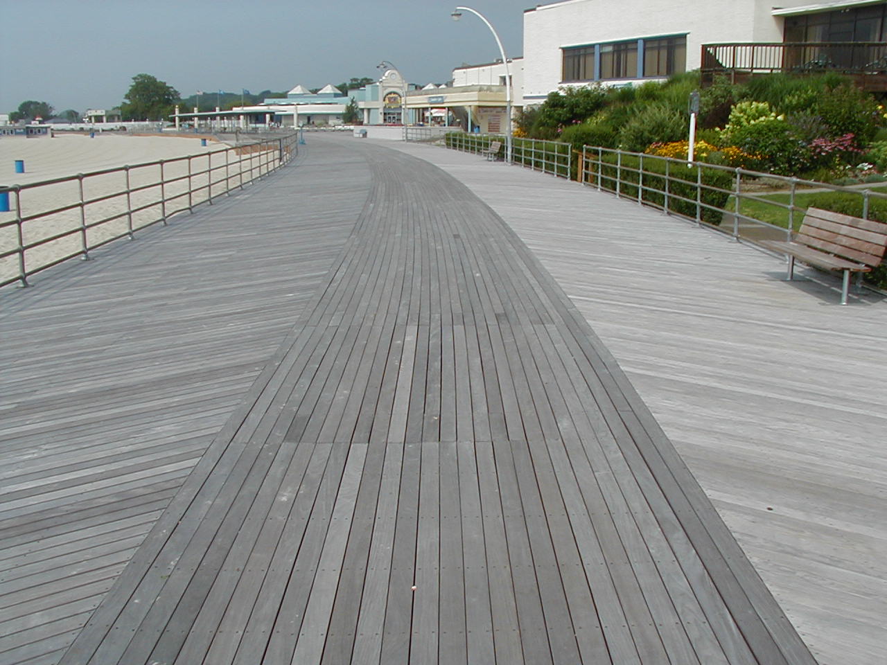 Ipe deck at Ocean Beach Boardwalk New London, CT