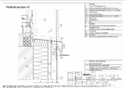 PURA Flush siding vert v3_0 Vertical Window Sill Details