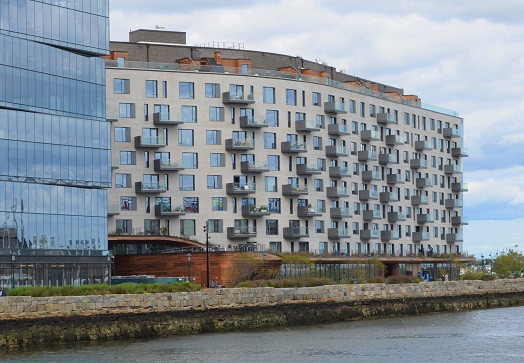 Pier 4 luxury apartments in Boston feature Ipe rain screen, Ipe decks and more