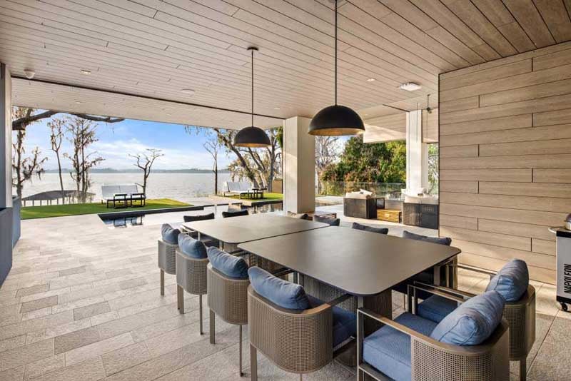 Pura NFC Trespa Classic Oak Wood Decor Porch Ceilings, Soffit and exterior walls