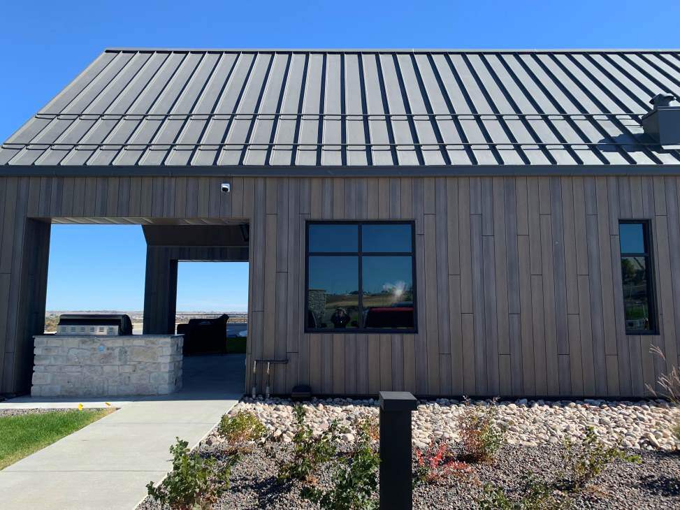 Pura NFC by Trespa Mystic Cedar and Siberian Larch Vertical Siding