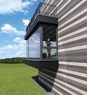 Pura NFC cladding design with multiple decors