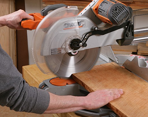 Push your cuts with a sliding compound miter saw