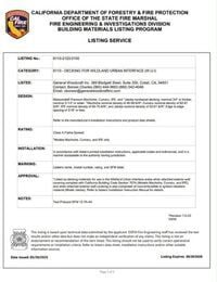Resource Icon Cal Fire WUI Mataverde Hardwoods