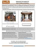 Resource Icon Mataverde SaferWood ThermaWood FR with Thermex-FR Siding and Decking 2-Page Flyer