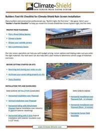Resource icon Trespa Pura NFC Case Study Compare Climate-Shield CST1 System Siding Installation vs the Furring Strip Method