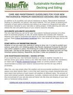 Resource page icon Pdf exterior wood care &amp; maintenance