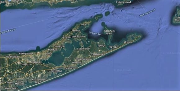 Satellite view of Hamptons