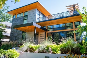 Thermally modified hemlock siding and soffits ThermaWood FR by Mataverde