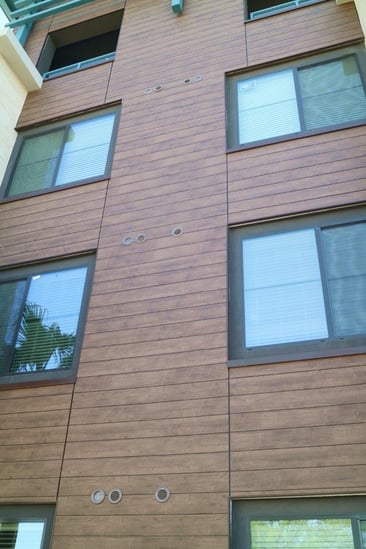 Trespa Pura NFC siding Loft Brown custom decor