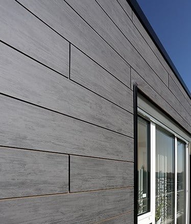 Trespa Pura Slate Ebony with black trim