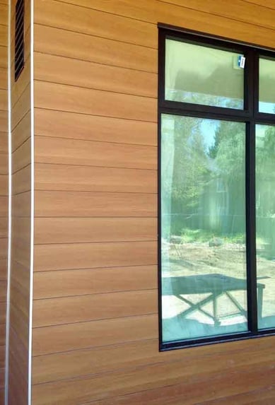 Trespa Pura flush siding - Classic Oak finish-1