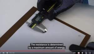 Trespa Test 6 Impact Resistance by Large Diameter Steel Ball Test