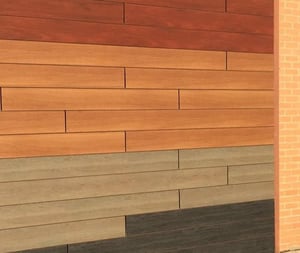 Trespa Pura NFC siding various wood decors