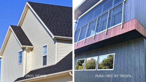 VINYL SIDING VS TRESPA ROOFLINE