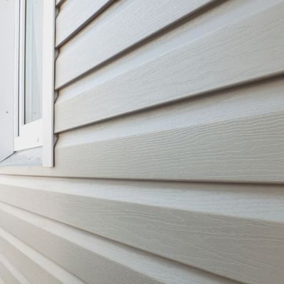 Vinyl siding wood grain stock photo