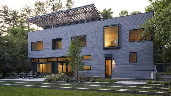 Sustainable wood rainscreen design