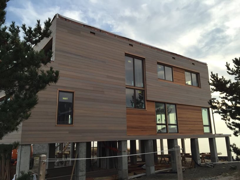 cedar siding with Climate-Shield rain screen