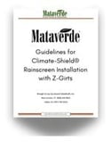 ebook cover page lift guidelines for rainscreen install with Z-Girts
