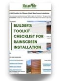 ebook cover page lift Builders Tool Kit Checklist for Climate-Shield Rainscreen Installation