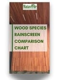 wood species rainscreen comparison chart
