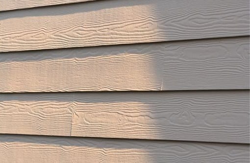 fiber cement wood look siding beige