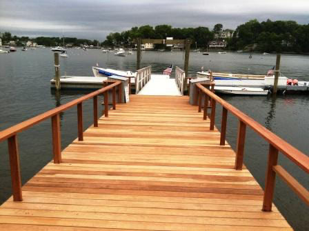 Ipe decking and ramp at yacht club