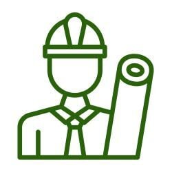 icon mataverde architect with blueprints