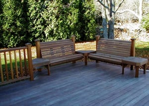 Weathered Ipe decking