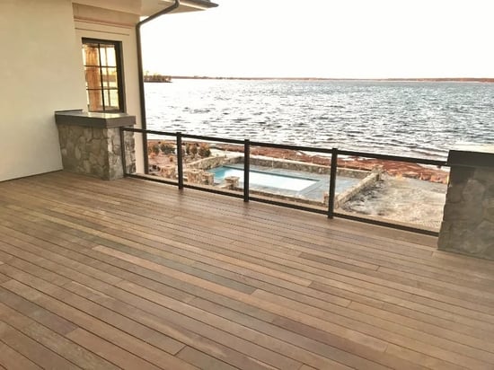 low clearance Ipe rooftop deck on South Carolina coast by Mataverde Decking