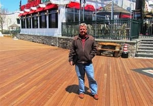 Ipe decking boardwalk at Playland Park, Rye, NY