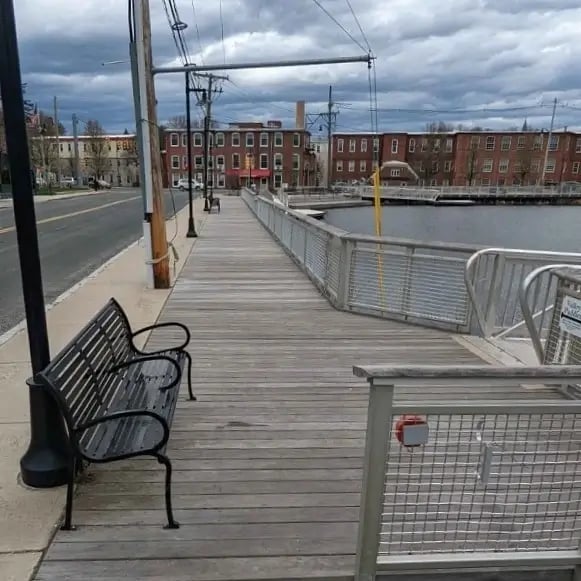 chris edit ipe board walk and metal bench fence