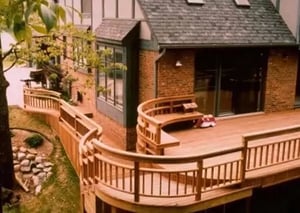 Ornate Ipe deck and custom railings by Mataverde Decking