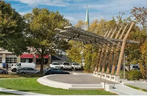 Ipe Wood Pergolas and Overhead Design Elements