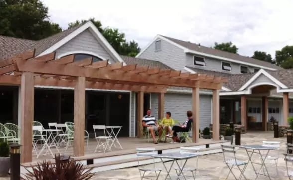 Ipe Hardwood Pergola at Connecticut Winery