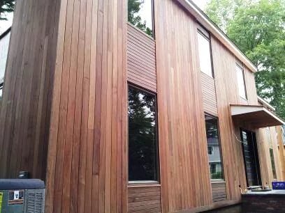 Wood Rainscreen Siding Design Combines Vertical and Horizontal