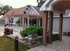 Ipe hardwood portico and columns